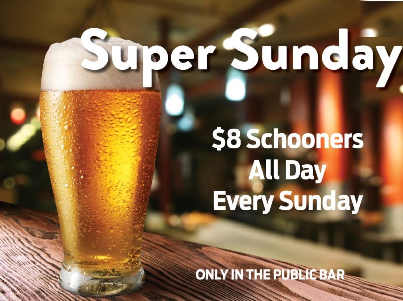 Sunday Schooners $8